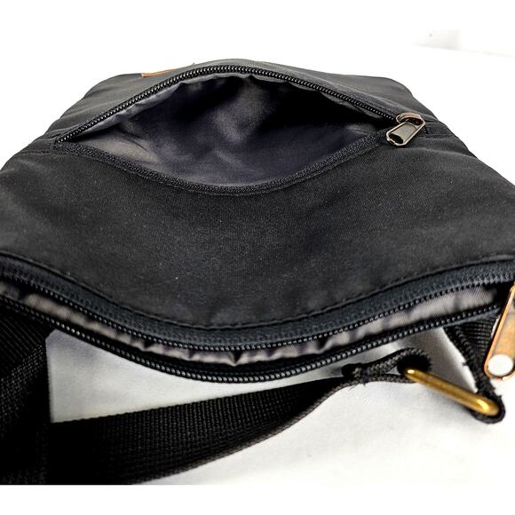 EDDIE BAUER BLACK CROSSBODY TRAVEL SHOULDER BAG – CASUAL CLASSIC, 8x10 - Picture 3 of 9